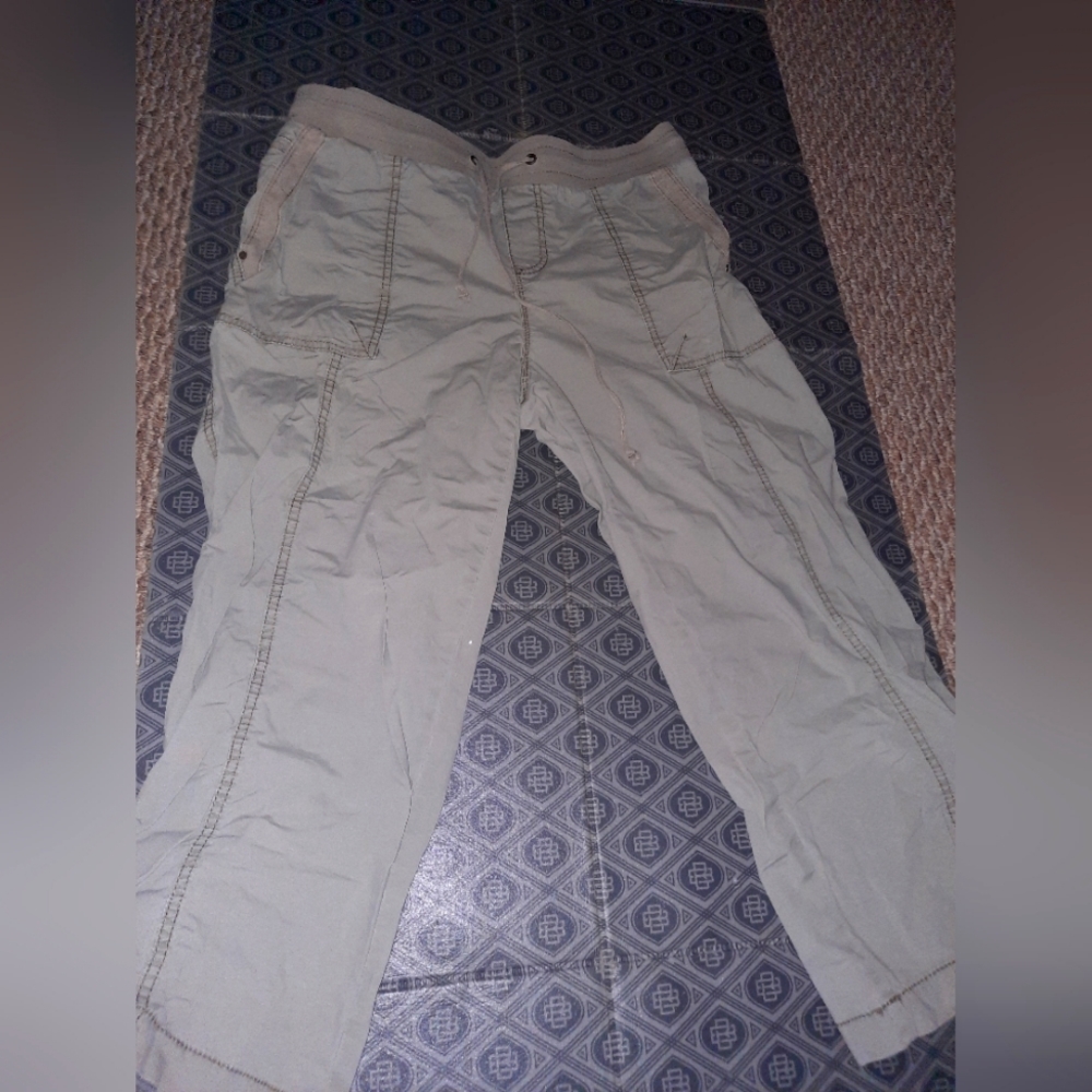 Grey Khaki Cargos Size 10